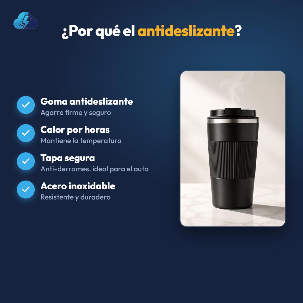 Beneficios del vaso antideslizante